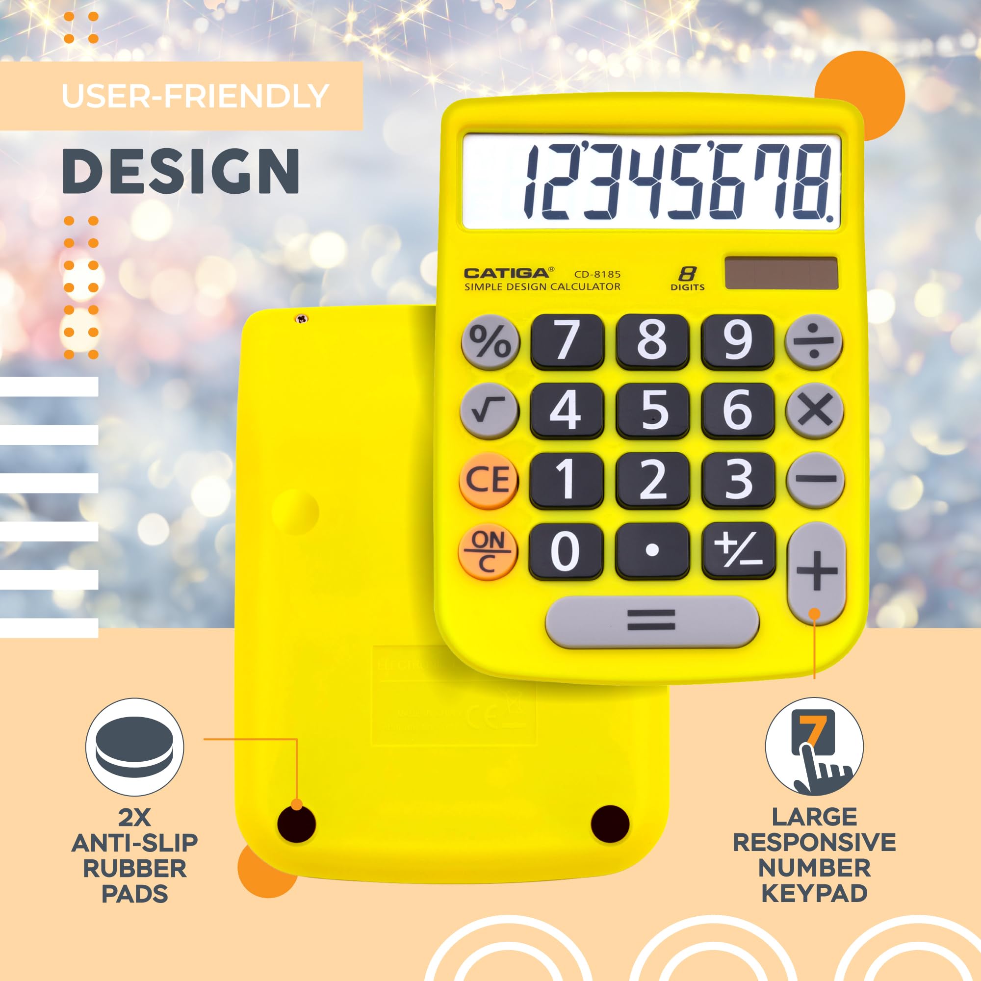 Foto 6 pulgar | Calculadora de Escritorio Catiga CD-8185 de 8 Dígitos - Venta Internacional