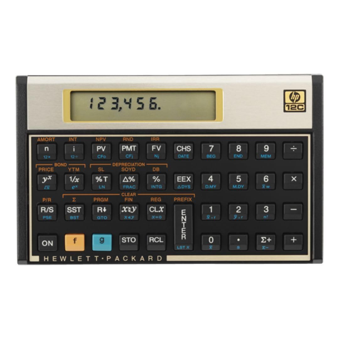 Foto 2 pulgar | Calculadora Financiera HP 12C Negro/Dorada para Profesionales - Venta Internacional