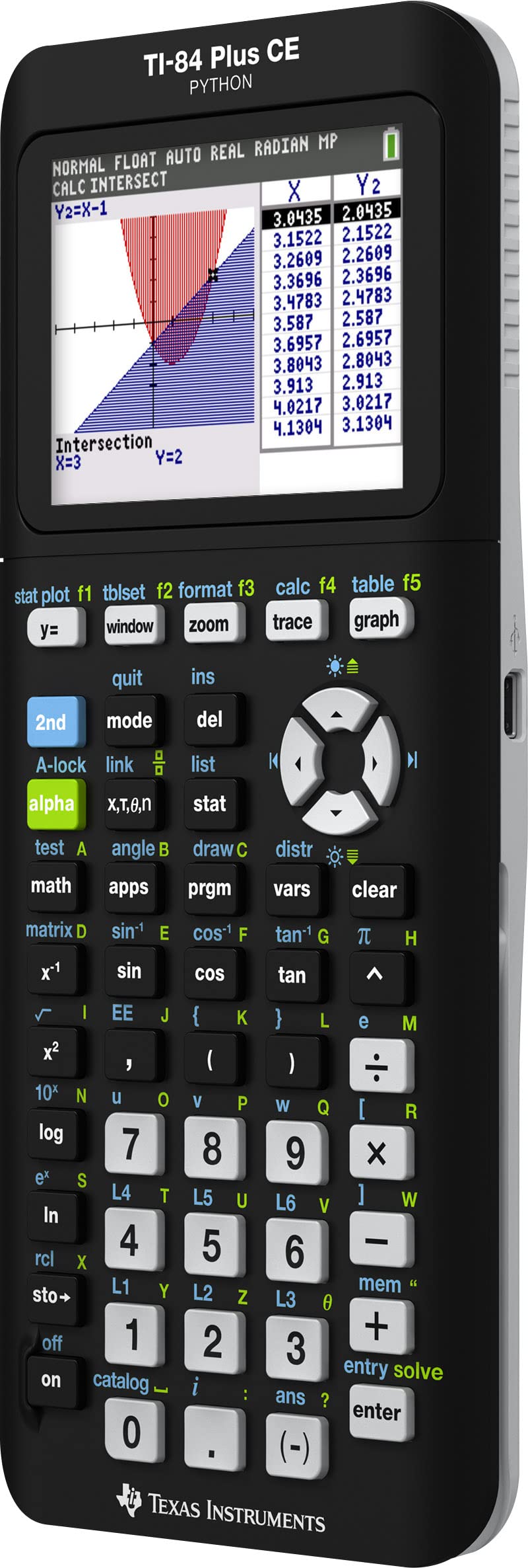 Foto 2 | Calculadora Gráfica Texas Instruments Ti-84 Plus Ce Negra - Venta Internacional.
