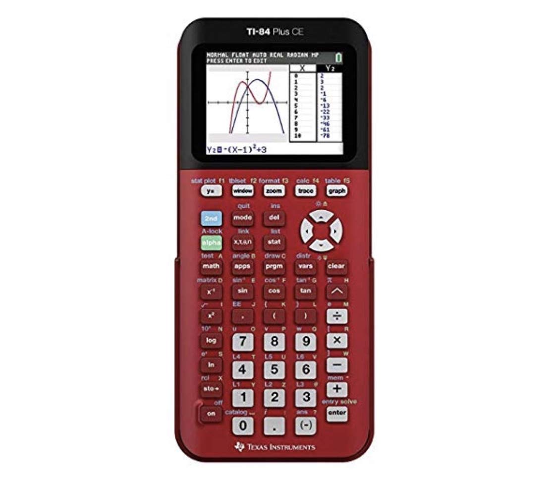 Foto 2 pulgar | Calculadora Gráfica Texas Instruments Ti-84 Plus Ce Red - Venta Internacional.
