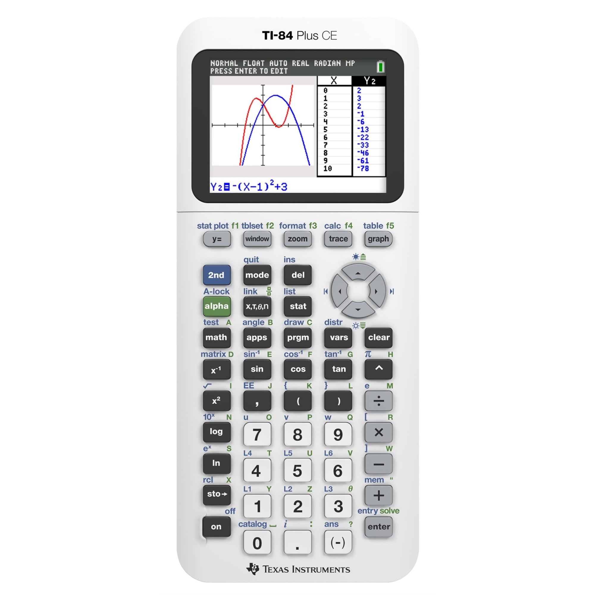 Calculadora Gráfica Texas Instruments Ti-84 Plus Ce, Color Blanco - Venta Internacional.