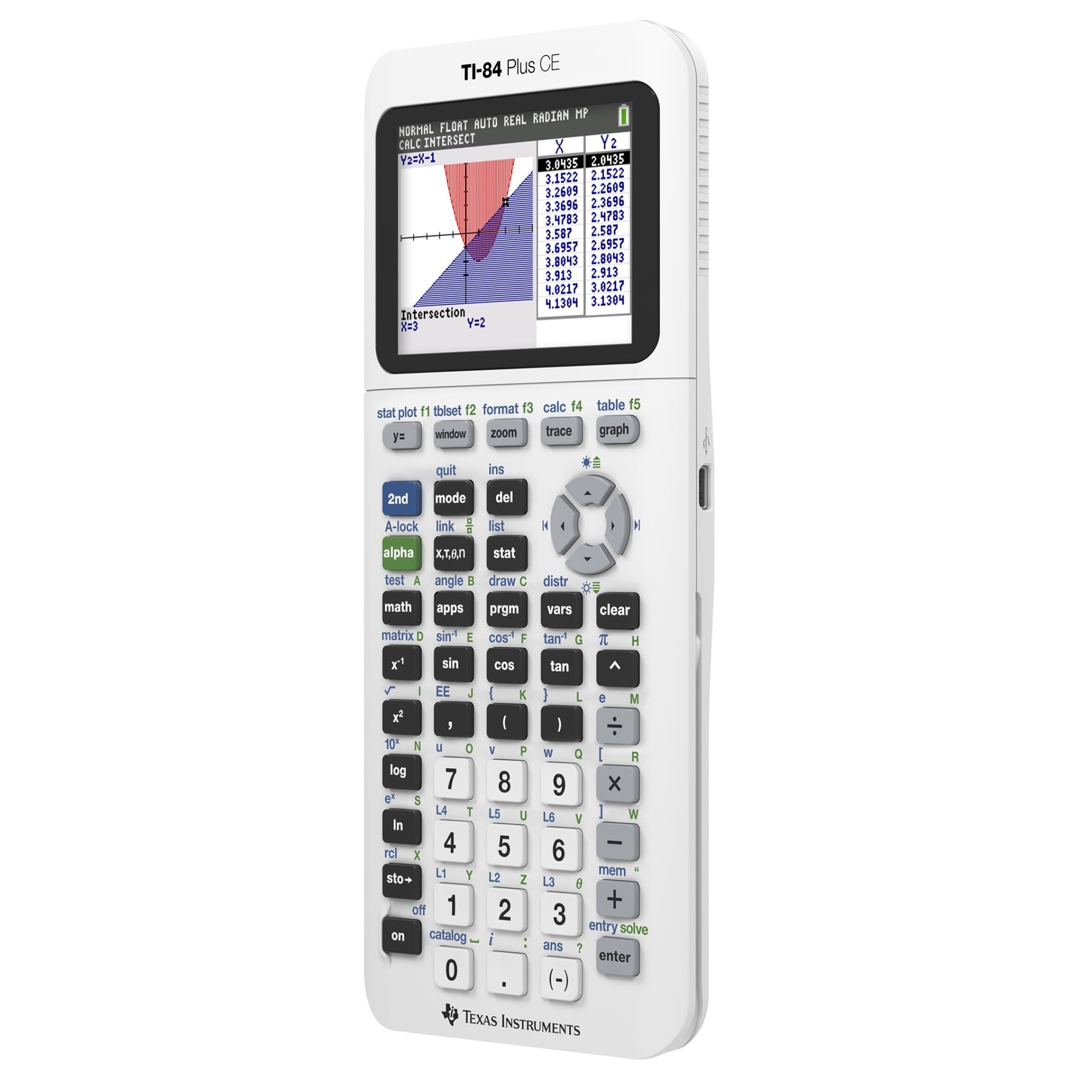 Foto 3 pulgar | Calculadora Gráfica Texas Instruments Ti-84 Plus Ce, Color Blanco - Venta Internacional.
