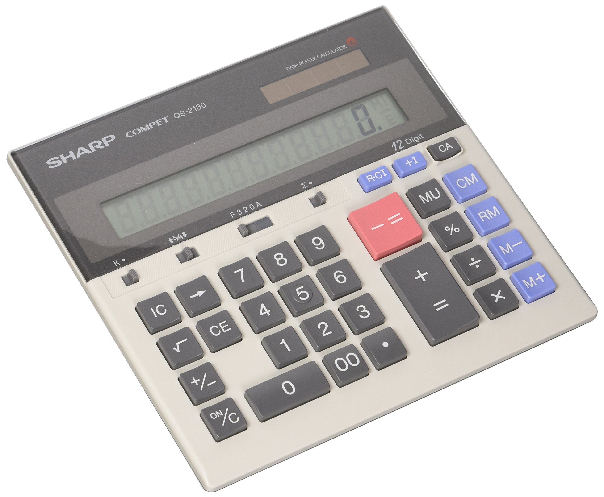 Calculadora Sharp Qs-2130 De Escritorio Comercial De 12 Dígitos - Venta Internacional.
