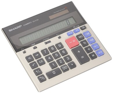 Foto 1 | Calculadora Sharp Qs-2130 De Escritorio Comercial De 12 Dígitos - Venta Internacional.