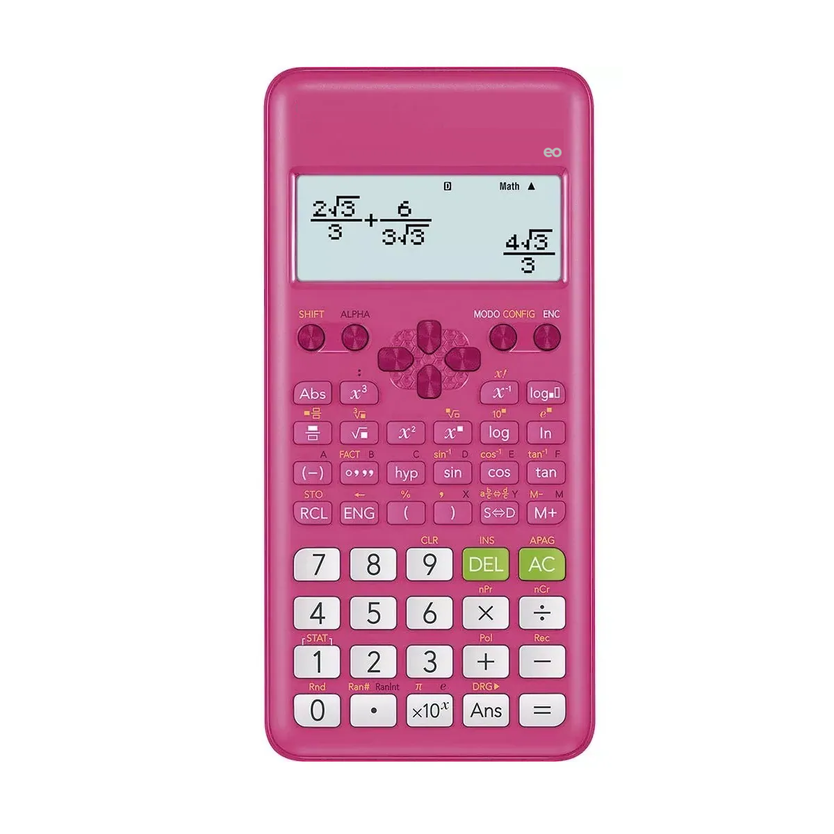 Foto 1 | Calculadora Científica Eo Safe Imports ESI-14605-1 Rosa 252 Funciones