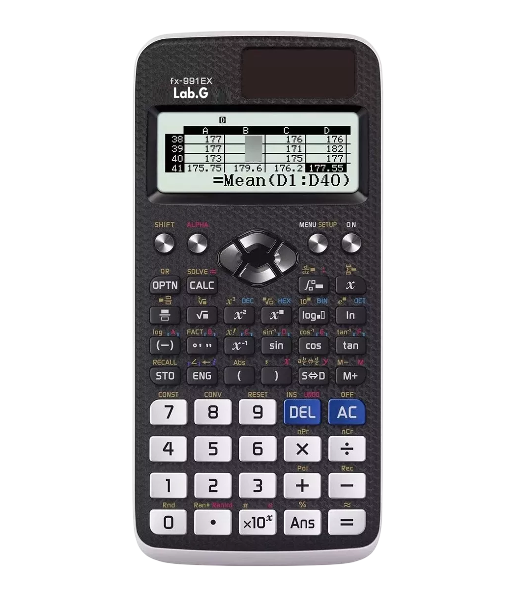 Foto 2 pulgar | Calculadora Científica e Ingeniería Negro