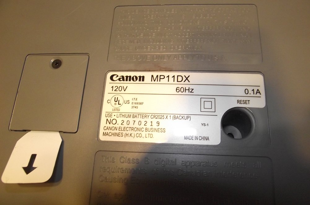 Foto 5 pulgar | Calculadora de Impresión Canon CNMMP11DX Pantalla de 12 Dígitos - Venta Internacional