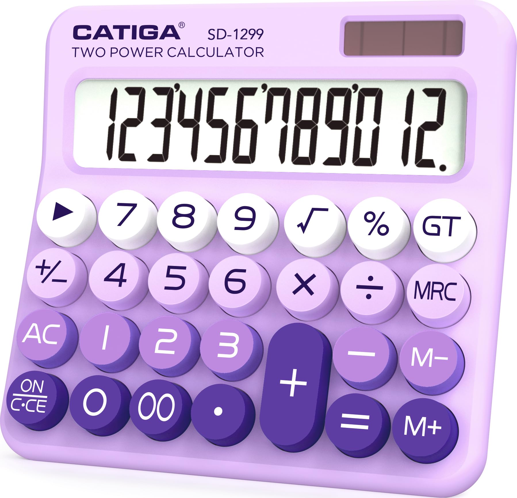 Calculadora Catiga Sd-1299 Interruptor Mecánico Lcd De 12 Dígitos - Venta Internacional.