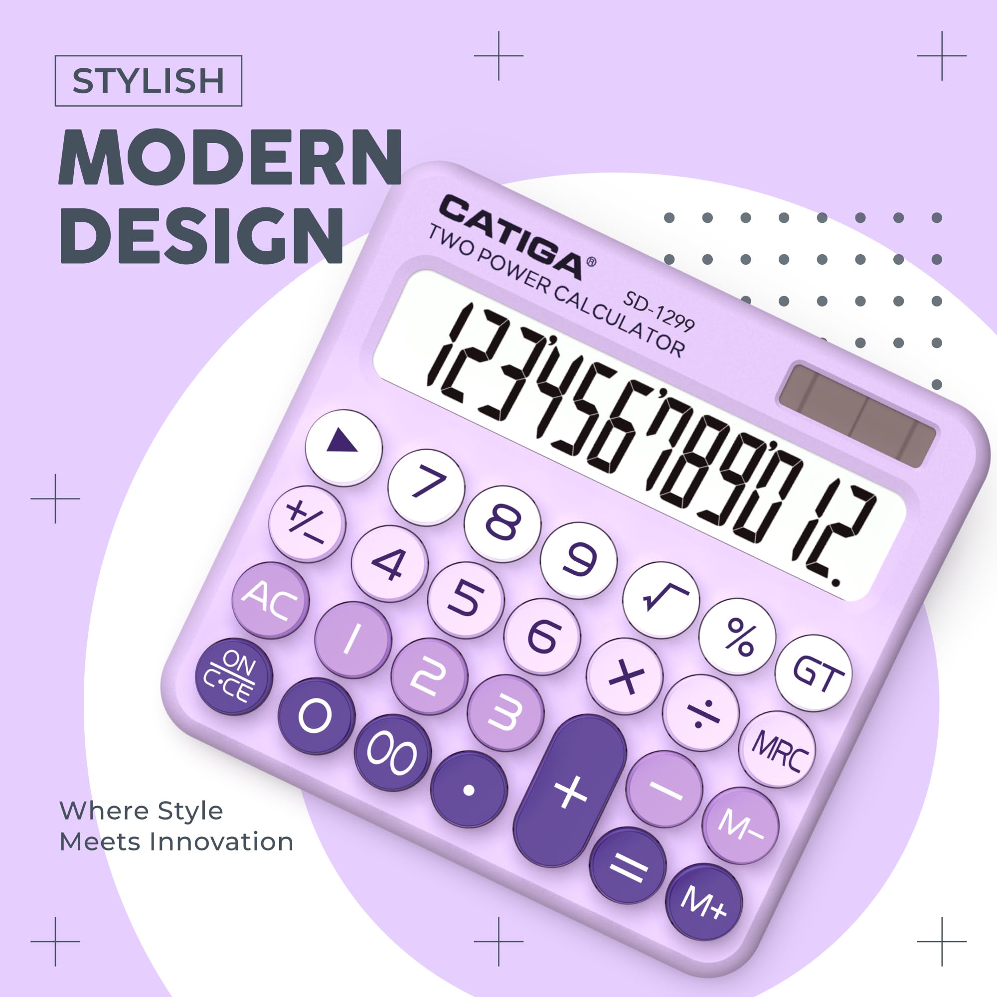 Foto 7 | Calculadora Catiga Sd-1299 Interruptor Mecánico Lcd De 12 Dígitos - Venta Internacional.
