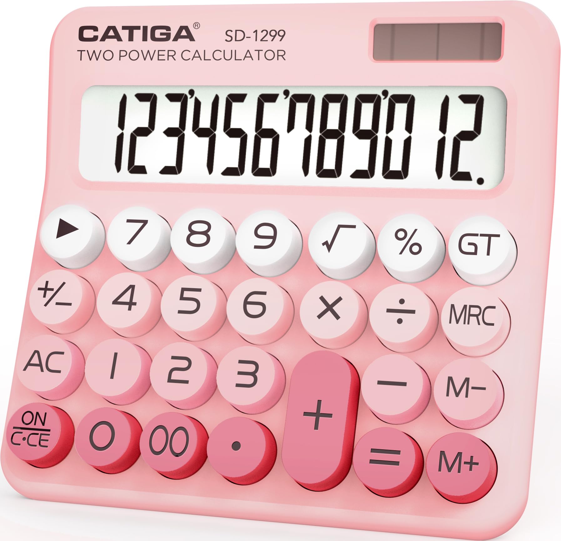 Calculadora Catiga Sd-1299 Interruptor Mecánico Lcd De 12 Dígitos - Venta Internacional.