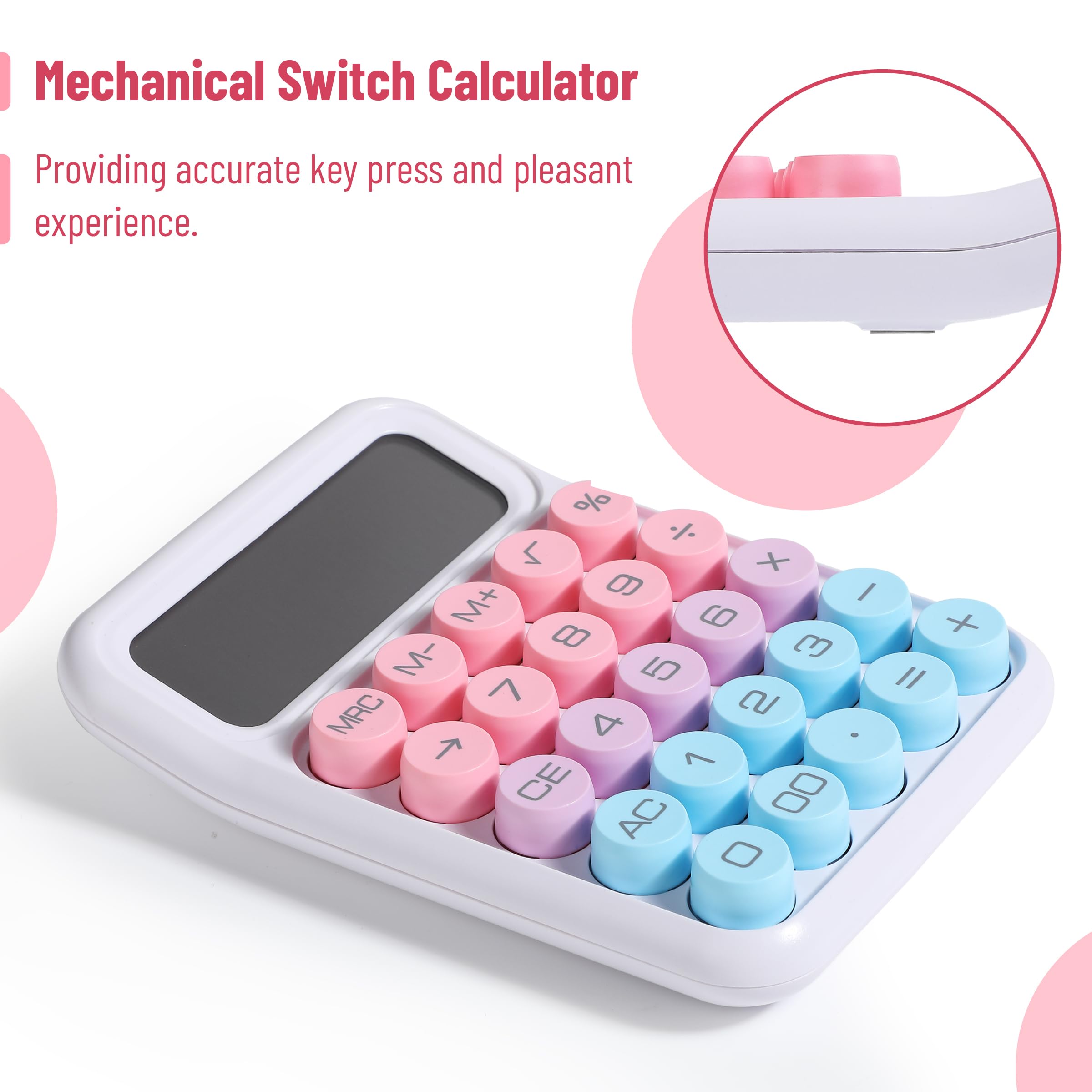 Foto 3 | Interruptor Mecánico Calculator Mr. Pen De 12 Dígitos Con Pantalla Lcd - Venta Internacional.