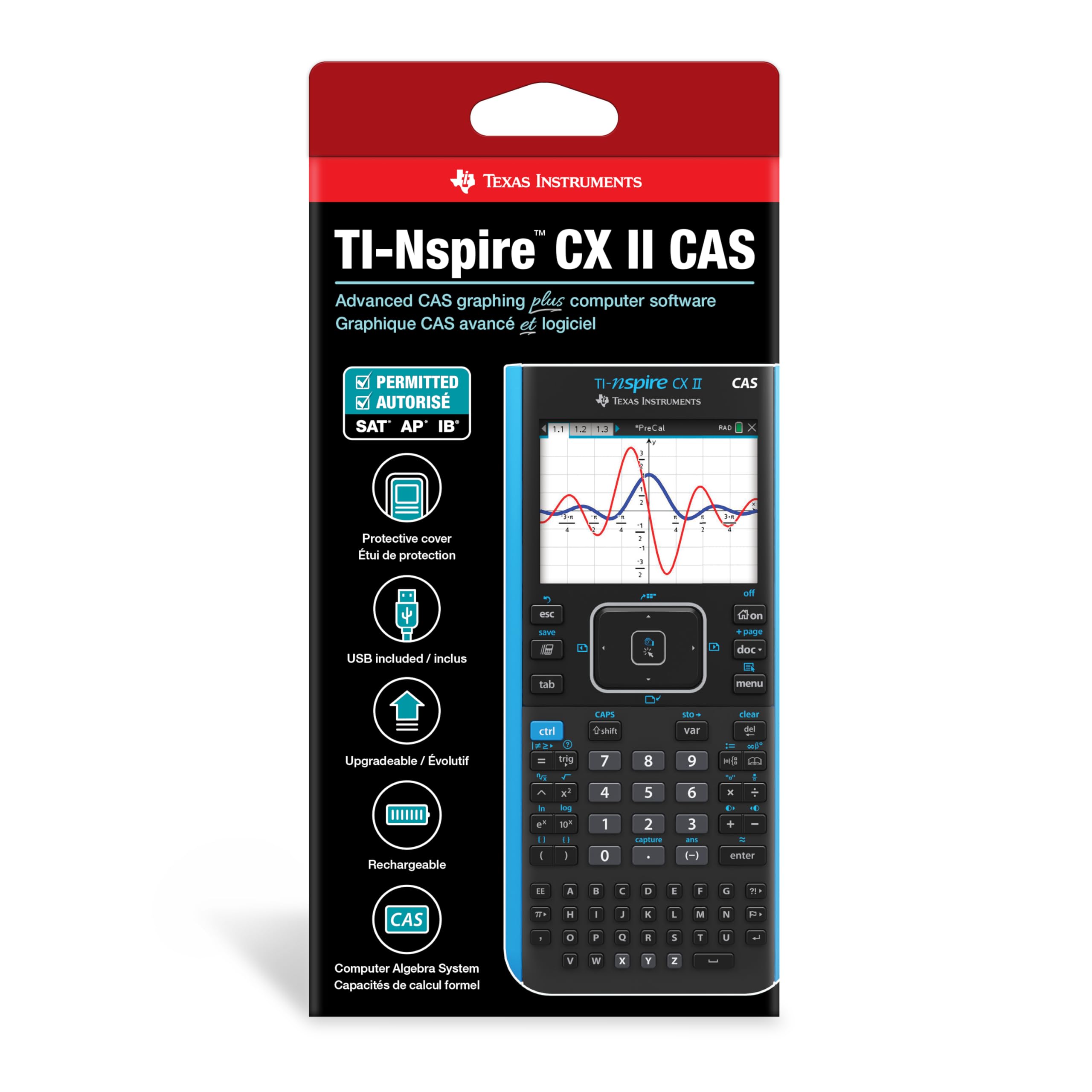 Foto 5 pulgar | Calculadora Gráfica Texas Instruments Ti-nspire Cx Ii Cas - Venta Internacional.