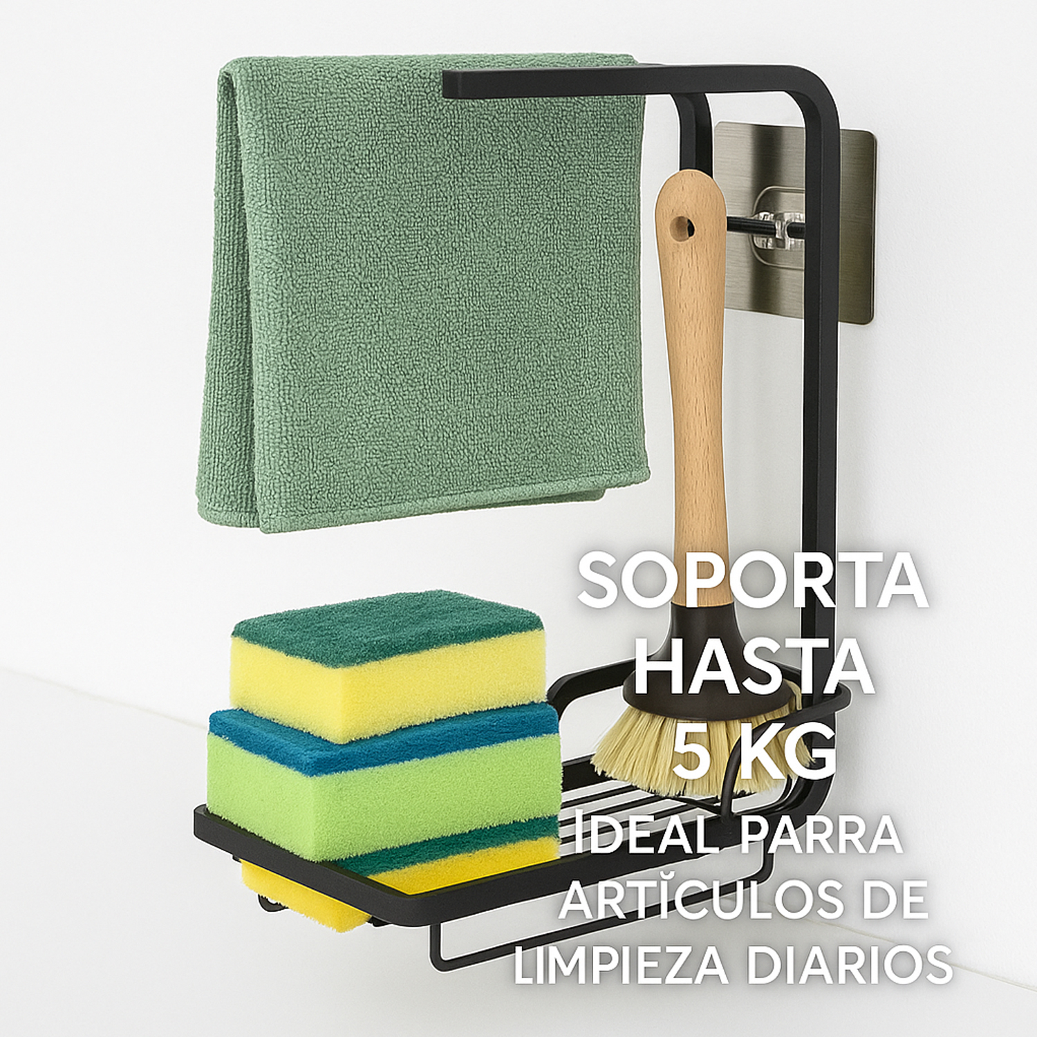 Foto 5 | Escurridor Trapos 2 Niveles Jauz Color Negro