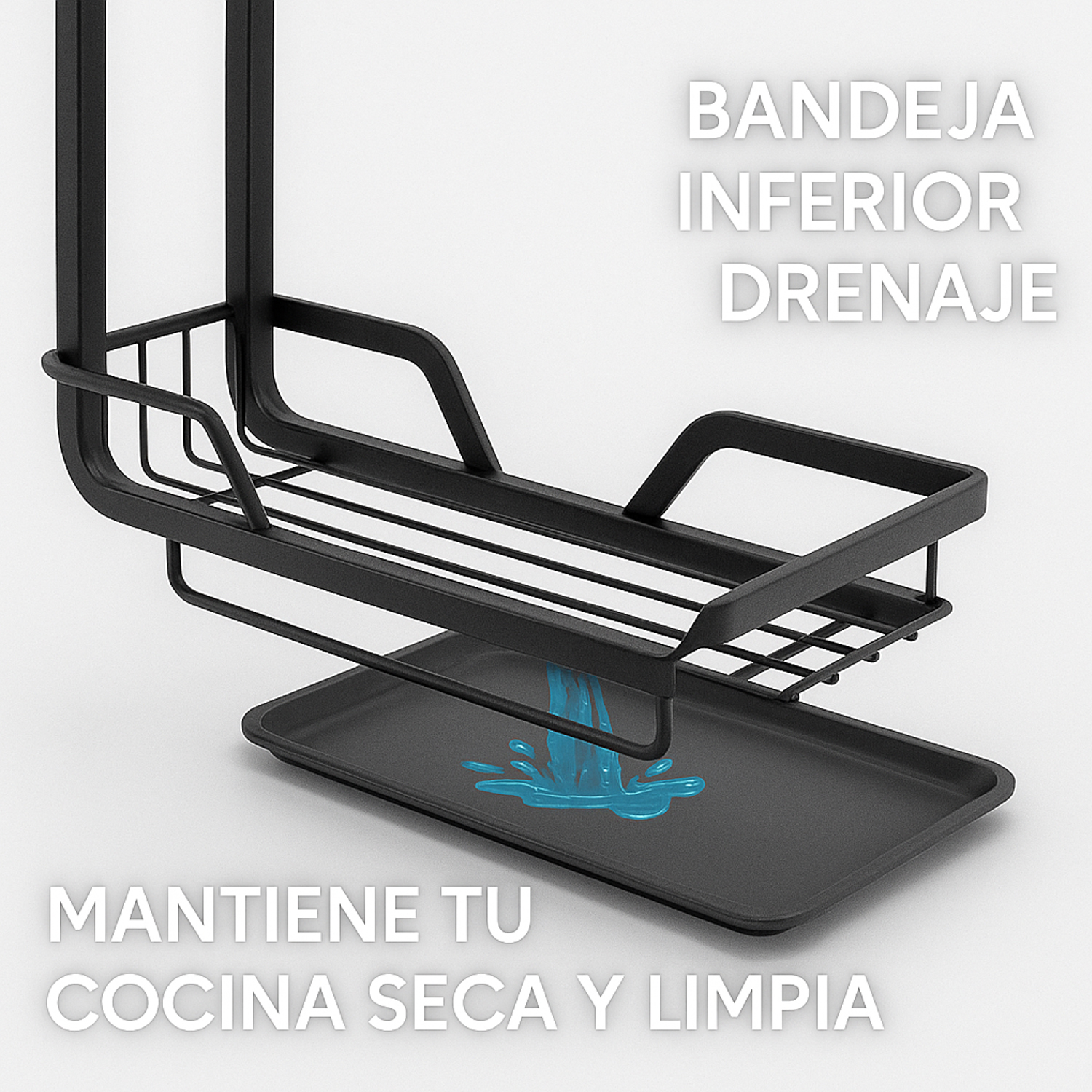 Foto 7 pulgar | Escurridor Trapos 2 Niveles Jauz Color Negro