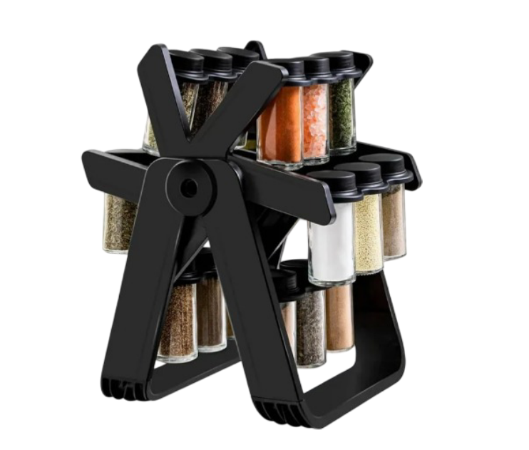 Especiero Xtellar Giratorio De Encimera De 18 Frascos Para Cocina
