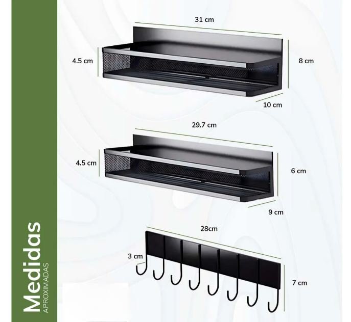 Foto 4 | Especiero Xtellar 3 Niveles Negros