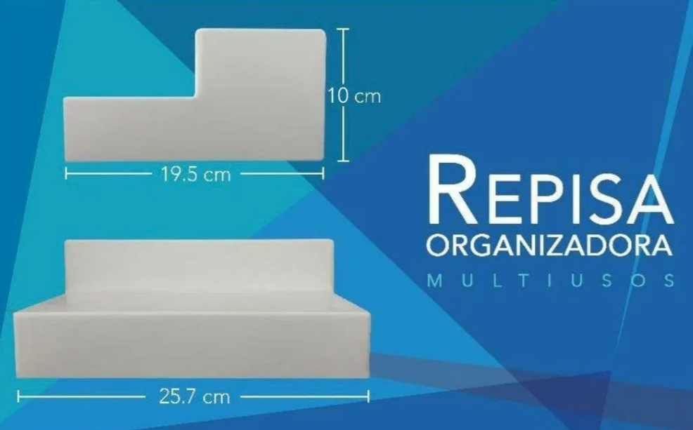 Foto 3 pulgar | Xtellar Elegantes Repisas Escalonadas Organizadoras Multiusos De Alta Durabilidad  Set De 2