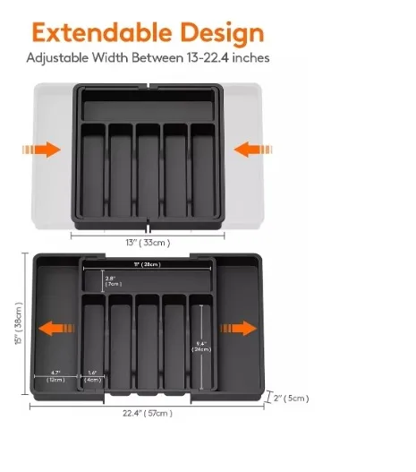 Foto 3 | Organizador Xtellar Bandeja De Cubierto Extensible 8 Compartimientos