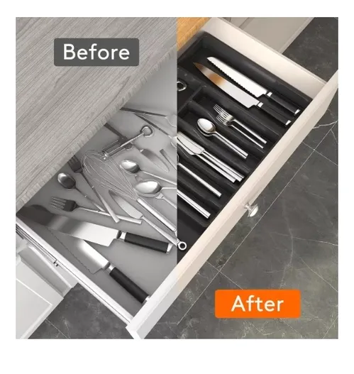 Foto 5 | Organizador Xtellar Bandeja De Cubierto Extensible 8 Compartimientos