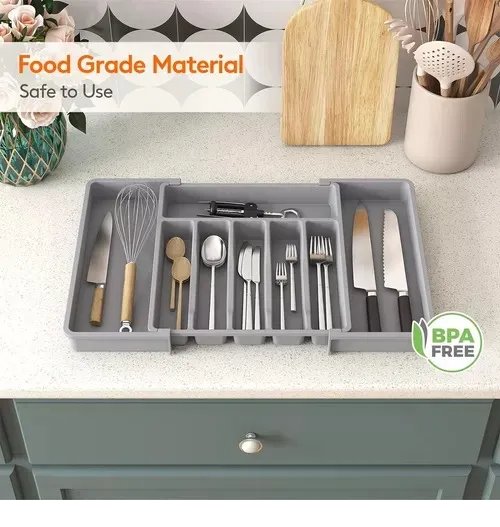 Foto 3 pulgar | Organizador Xtellar Bandeja De Cubierto Extensible 8 Compartimientos