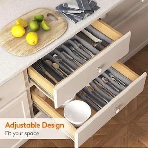 Foto 3 | Organizador Xtellar Bandeja De Cubierto Extensible 8 Compartimientos