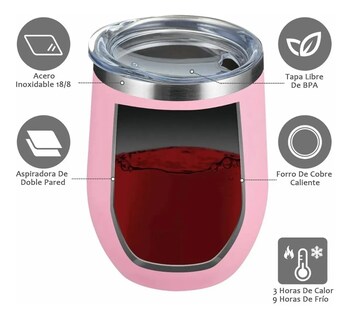 Foto 2 | Vaso Térmico de Acero Inoxidable Malubero color Rosa