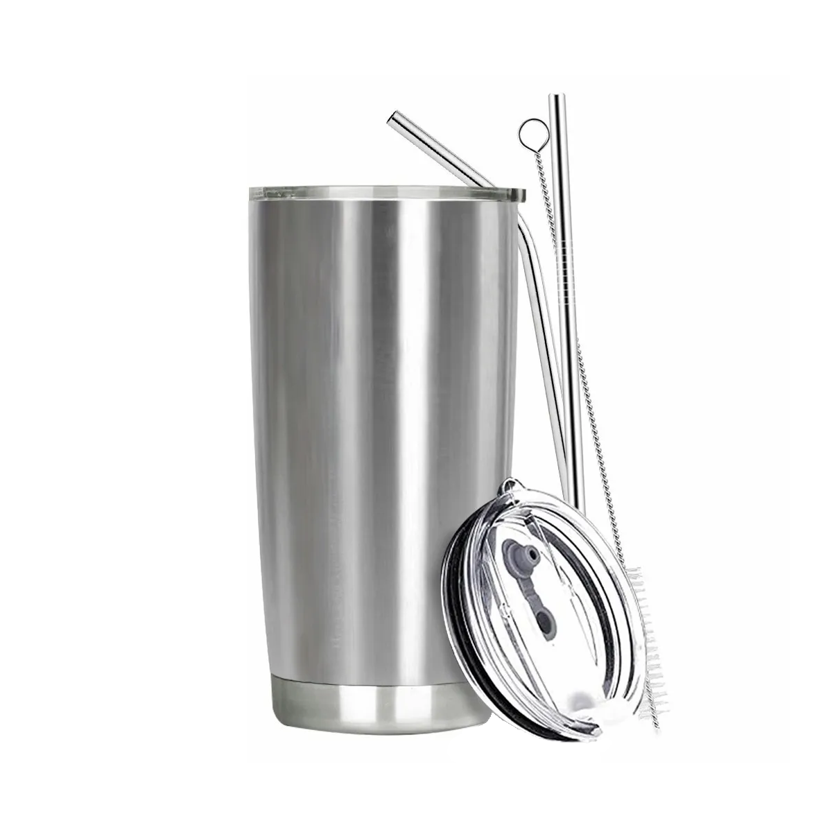 Vaso Térmico 20 oz Acero Inoxidable Eo Safe Imports Esi-3248 color Plata