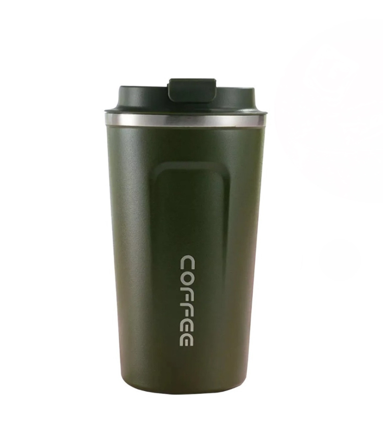 Taza de Café Acero Inoxidable Funbu 380ml color Verde