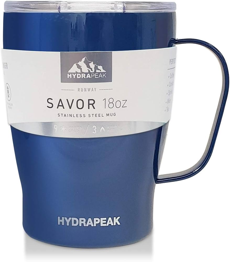 Foto 2 pulgar | Hydrapeak Taza Mug De 18 Oz Con Tapa Azul Cobalto