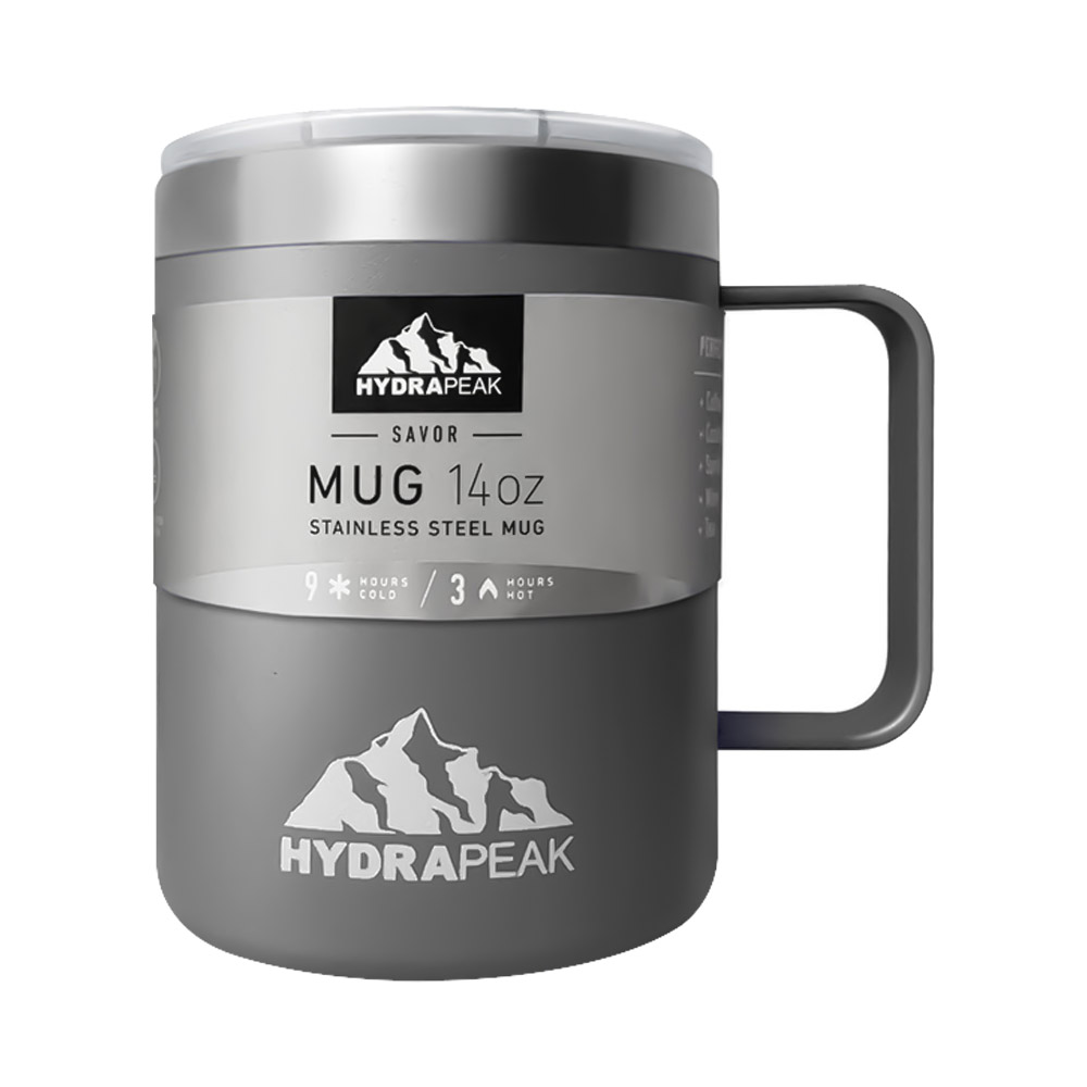 Foto 2 pulgar | Taza Mug Hydrapeak  de 14 Oz Con Tapa Gris