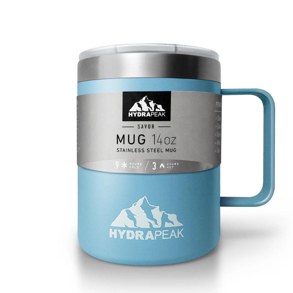 Foto 2 pulgar | Hydrapeak Taza Mug De 14 Oz Con Tapa Azul Cielo