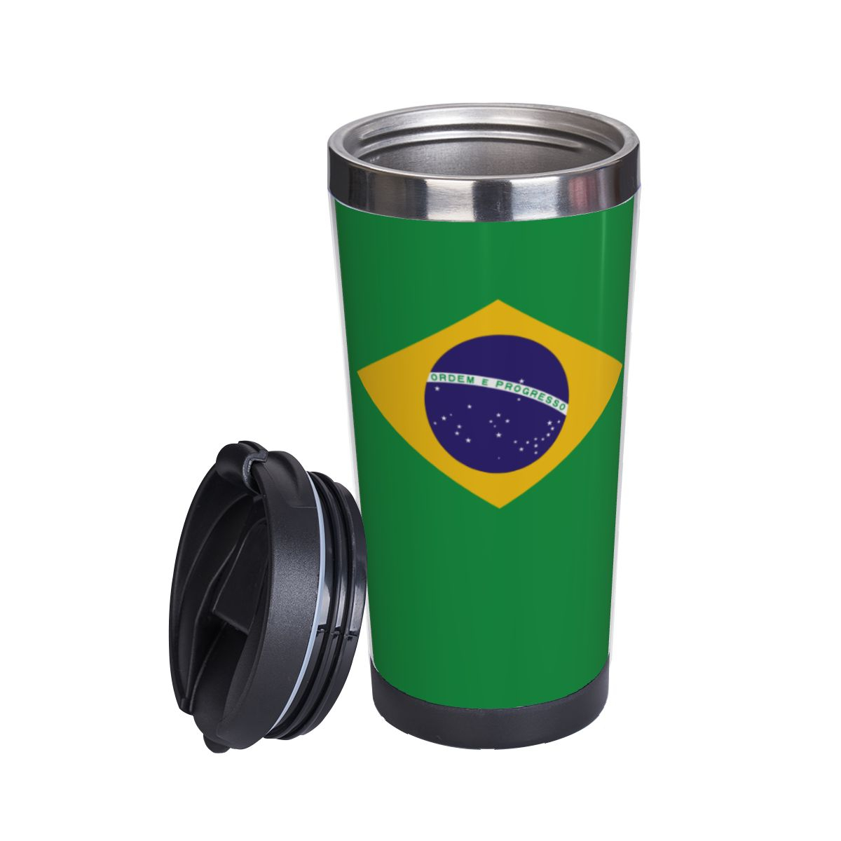 Foto 2 pulgar | Venta Internacional - Taza Térmica Bandera de Brasil 600 ML