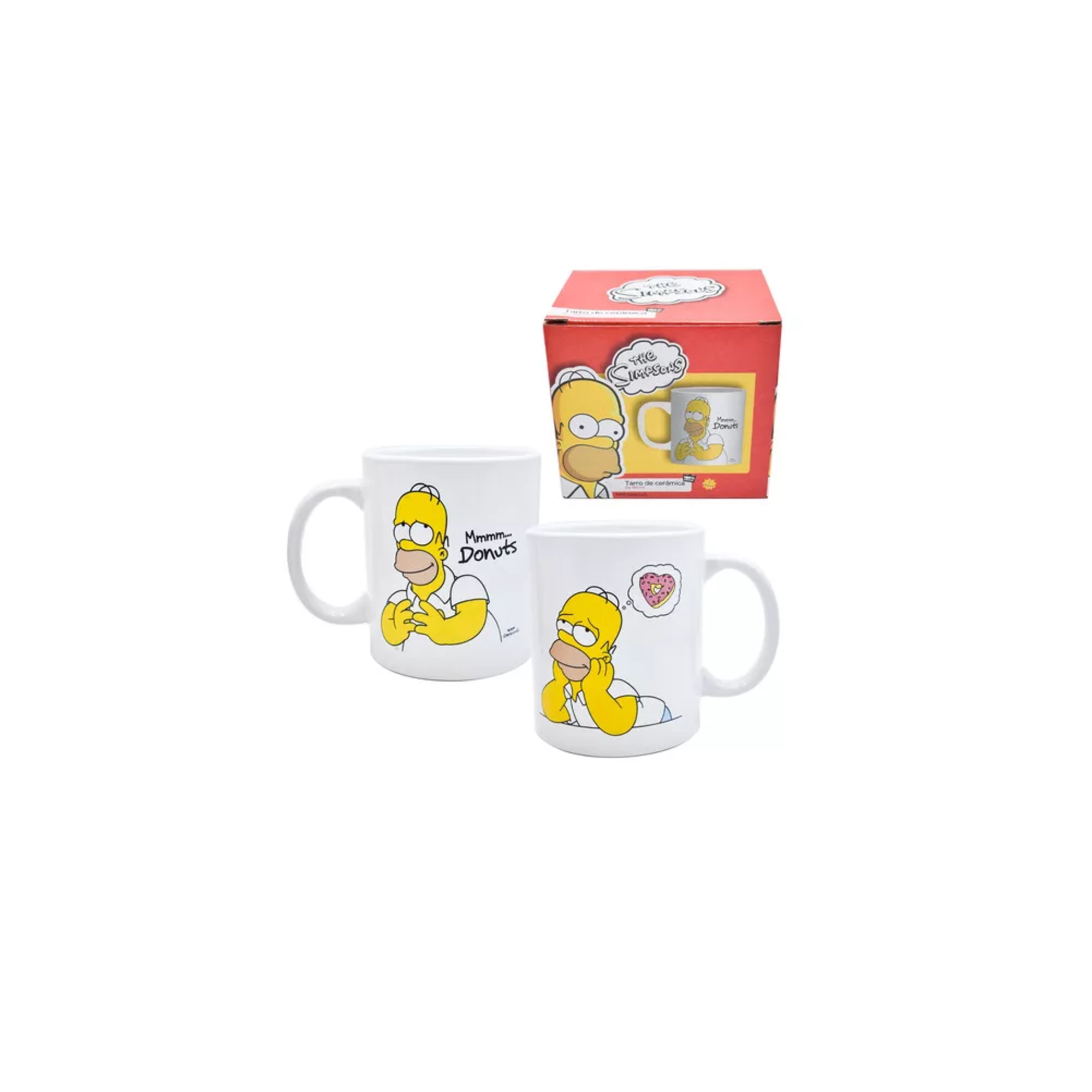 Foto 5 pulgar | Taza Grande Cafe Disney Homero Simpson Cerámica 480 Ml color Blanco