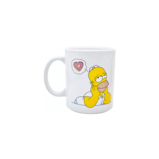 Foto 3 | Taza Grande Cafe Disney Homero Simpson Cerámica 480 Ml, Color Blanco