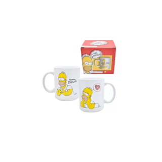 Foto 4 | Taza Grande Cafe Disney Homero Simpson Cerámica 480 Ml, Color Blanco