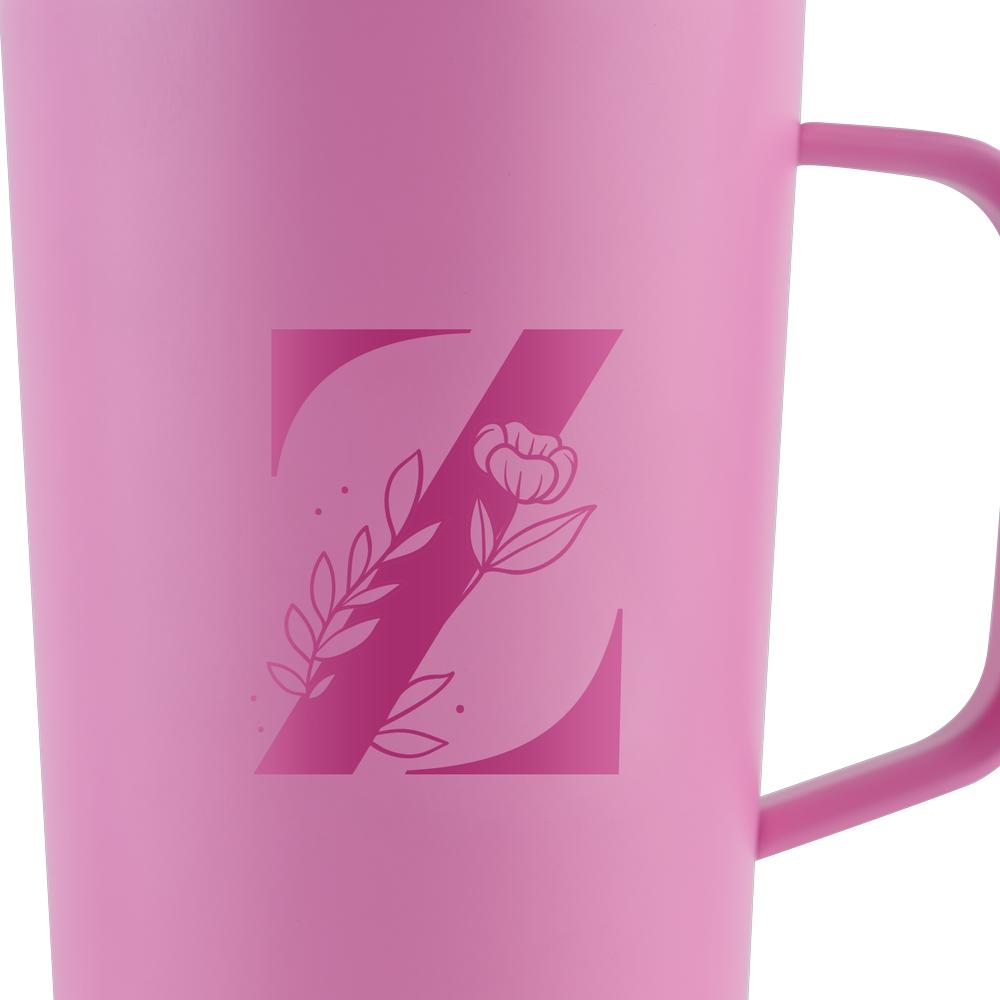 Foto 4 pulgar | Termo para Café Luckyly Acero Inoxidable Inicial Z 500 ml Rosa