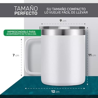 Foto 2 | Taza Térmica Eo Safe Imports Esi11436 Blanco