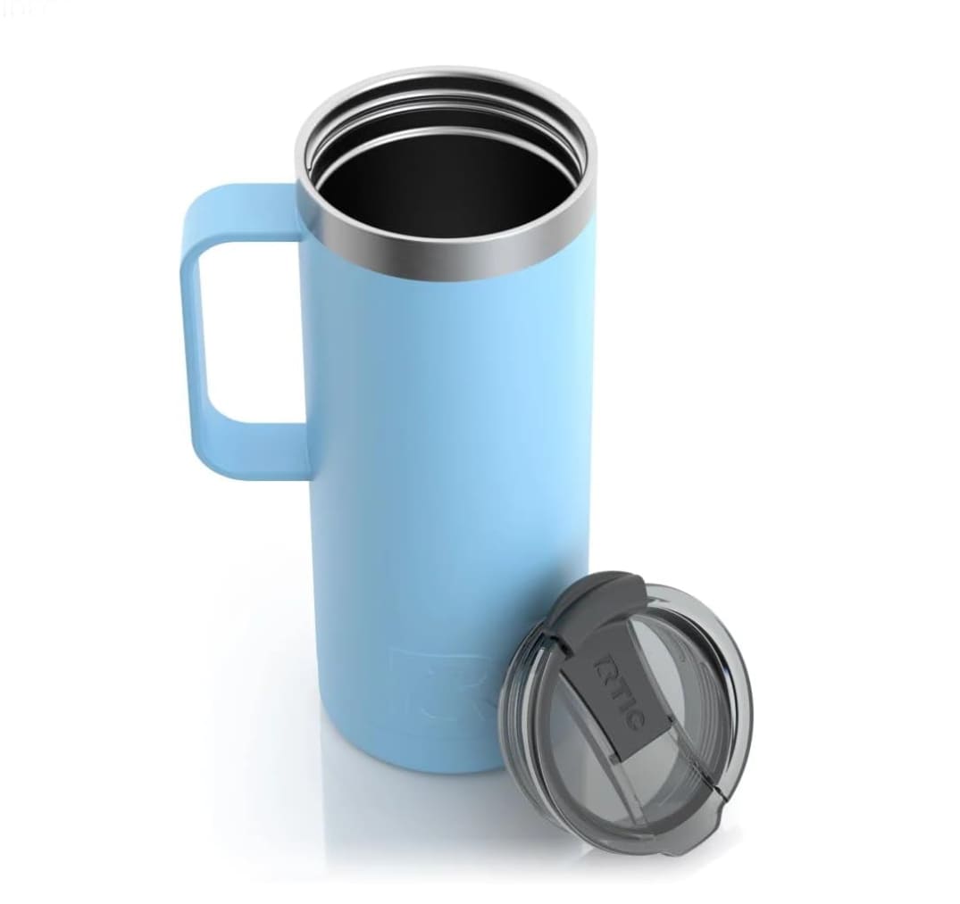 Taza De Viaje Azul Claro De 20 Onzas $2,131