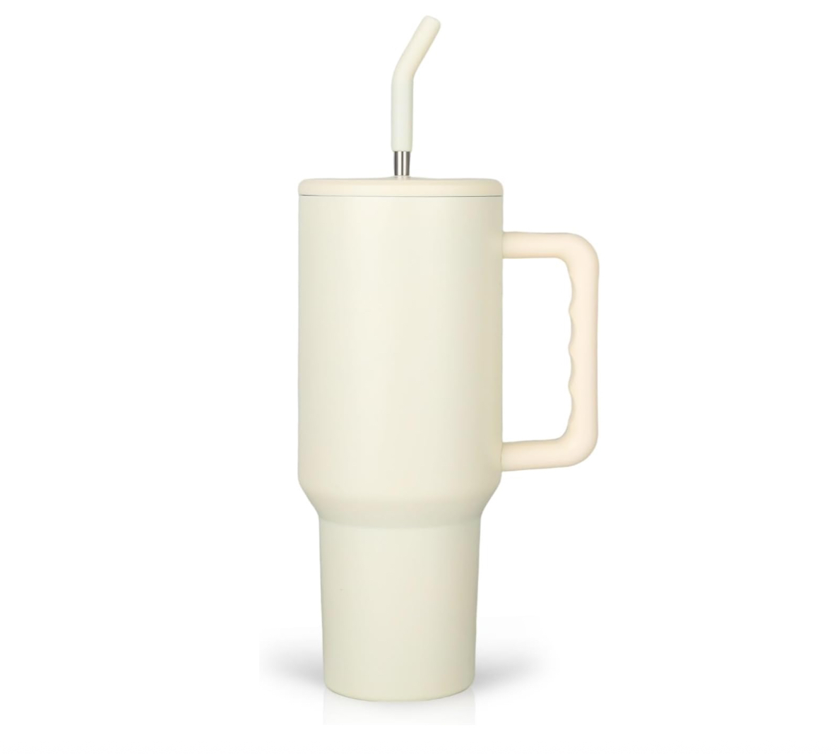 Vaso Térmico Blanco Con Popote