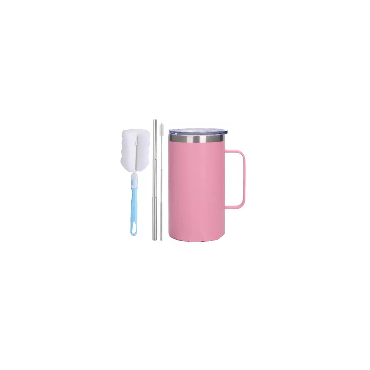 Termo Portátil De Acero Inoxidable Calor Y Frío Taza  Eo Safe Imports Esi-11996 Rosa $539