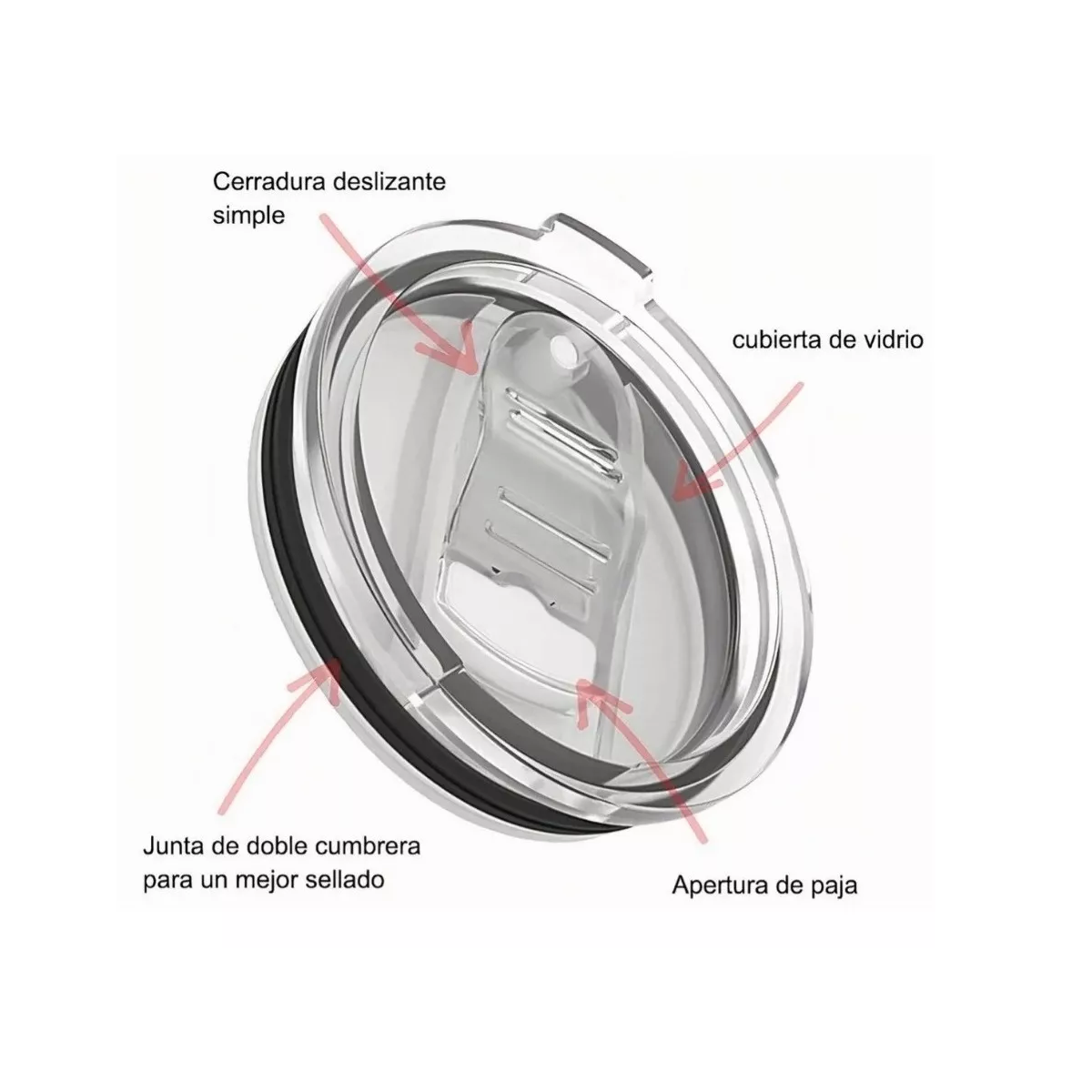 Foto 2 | Termo Portátil De Acero Inoxidable Calor Y Frío Taza  Eo Safe Imports Esi-11996 Rosa