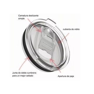 Foto 2 | Termo Portátil De Acero Inoxidable Calor Y Frío Taza Eo Safe Imports Esi-11996 Rosa