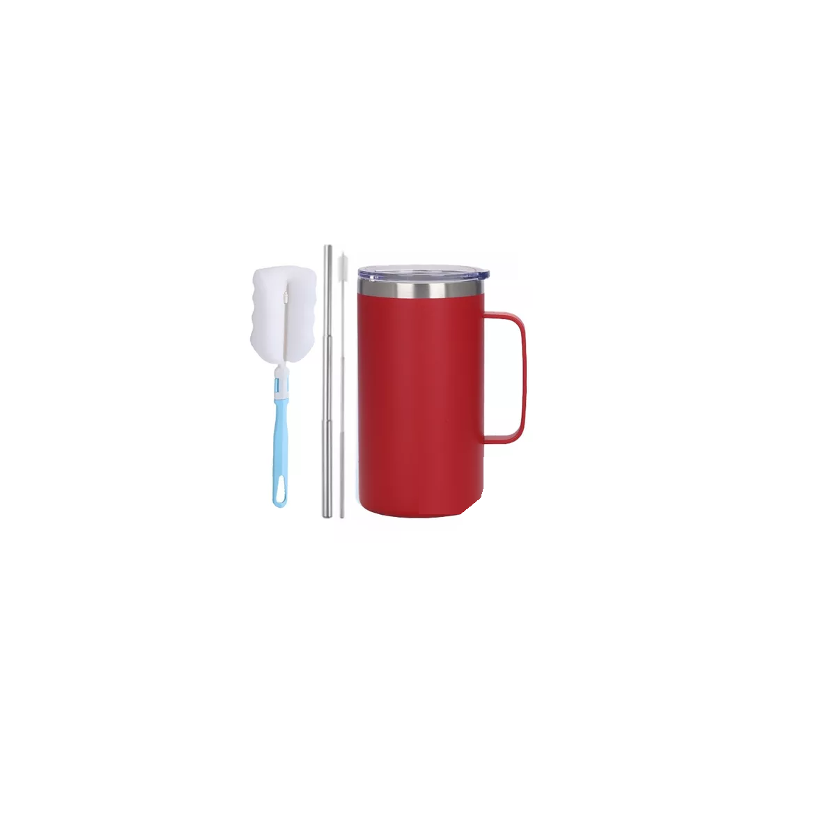 Termo Portátil De Acero Inoxidable Calor Y Frío Taza Eo Safe Imports  Esi-11995 Rojo