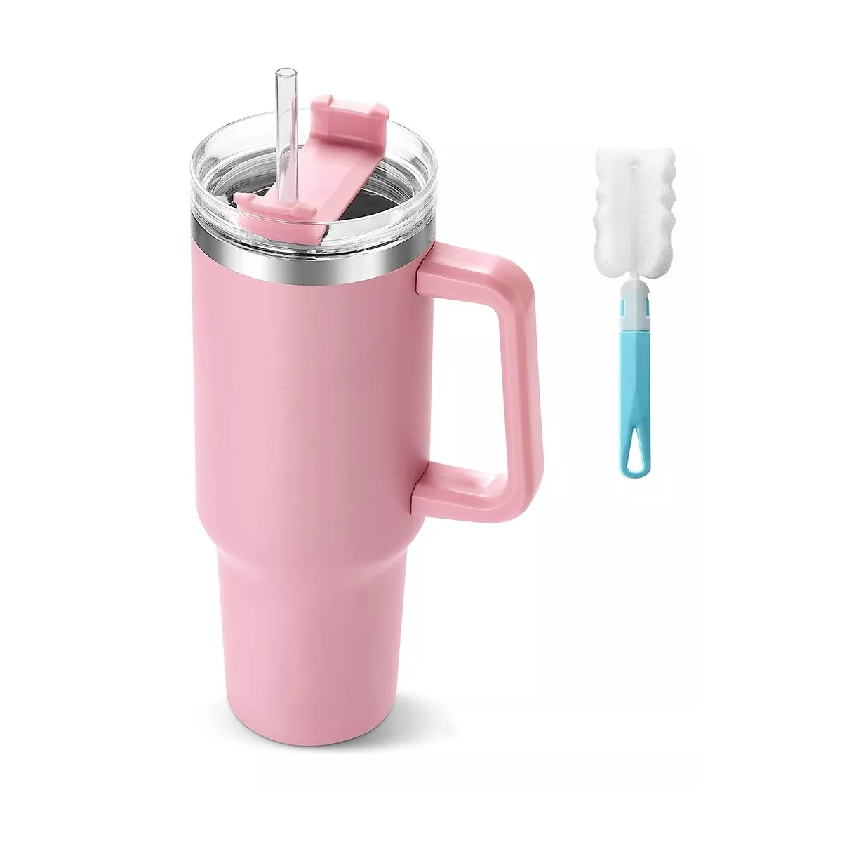 Foto 2 pulgar | Vaso Térmico De 40oz Acero Inoxidable+cepillo Para Tazas Eo Safe Imports Esi-13868  Rosa