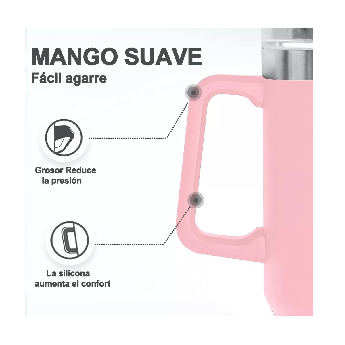 Foto 4 pulgar | Vaso Térmico De 40oz Acero Inoxidable+cepillo Para Tazas Eo Safe Imports Esi-13868  Rosa