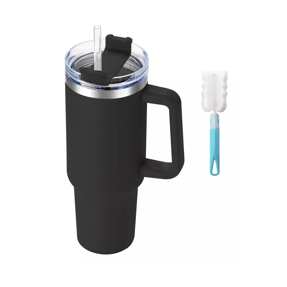 Foto 2 pulgar | Vaso Térmico De 40oz Acero Inoxidable+cepillo Para Tazas Eo Safe Imports Esi-13867  Negro