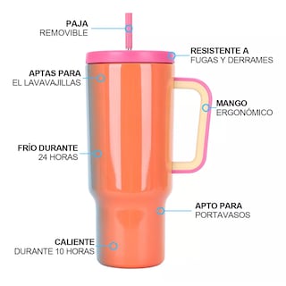 Foto 2 | Vaso Térmico Eo Safe Imports de Acero Inoxidable de 40oz