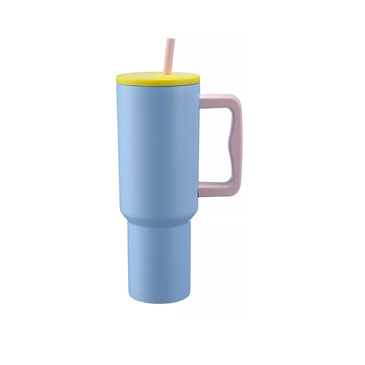 Taza Termica Portátil 40oz Eo Safe Imports Esi-15962 Azul Con Amarillo