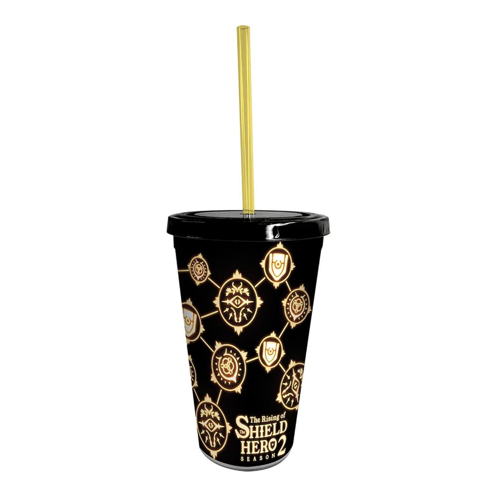 Foto 1 | Abystyle Vaso Con Popote: The Rising Of The Shield Hero Season 2 - Simbolos 470ml