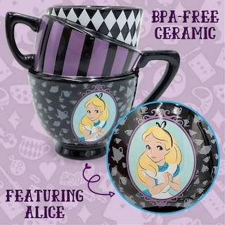 Foto 2 | Taza De Café Silver Buffalo Disney Alicia En El País De Las Maravillas 600 Ml - Venta Internacional.